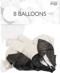 Ballonger Svarta 8-pack