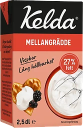 Mellangrädde lång hållbarhet 27% 2,5dl Kelda®