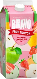 Fruktdryck Jordgubb Äpple 1750ml Bravo