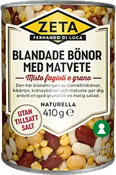 Blandade Bönor med Matvete 410g Zeta