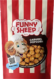 Funny Sheep Caramel Popcorn 100g Smart Snack