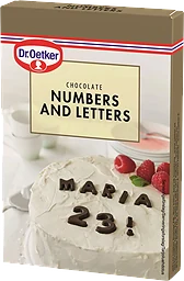 Nummer & Bokstäver 60g Dr.Oetker