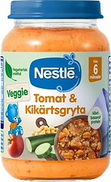 Barnmat Tomat & kikärtsgryta 6m 190g Nestle