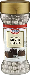 Bakdekoration Silver pearls Chocolate 52g Dr. Oetker