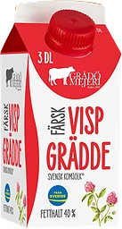 Vispgrädde 40% 3dl Grådö Mejeri