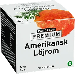 Amerikansk löjrom Fryst 80g Pandalus