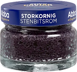 Stenbitsrom svart storkorning 80g Abba