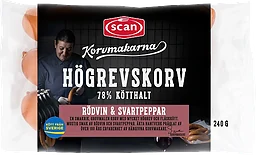 Högrevskorv Rödvin & Svartpeppar 78% Kötthalt Korvmakarna