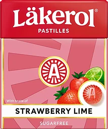 Halstablett Strawberry lime 1-p 25g Läkerol