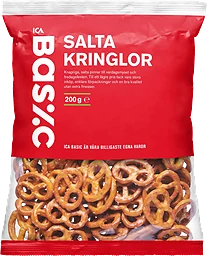 Salta kringlor Pretzels 200g ICA Basic