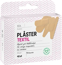 Plåster Textil 40-p ICA Hjärtat