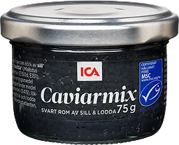 Caviarmix svart rom av sill och lodda 75g ICA