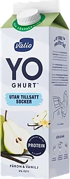 Yoghurt Päron Vanilj utan tillsatt socker 0% 1000g Valio