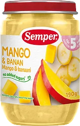 Mango & banan Från 5m 190g Semper