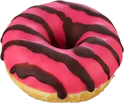 Donut Mini Pink Choco Stripes