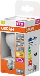 LED Normal E27 Matt 470lm(40W) Dimbar Osram