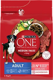 Hundmat Adult Oxe & Ris Medium/Maxi 2.5kg Purina One