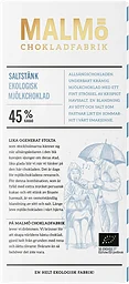 Chokladkaka Mörk Choklad Saltstänk 45% 80g Malmö Chokladfabrik