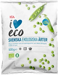 Ärtor Fryst Ekologisk 500g ICA I love eco