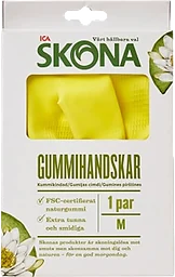 Gummihandske medium 1-p ICA Skona