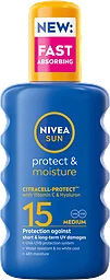Solkräm Spray Protect & Moisture Spf 15