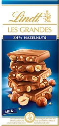 Chokladkaka LES GRANDES Mjölkchoklad Hasselnöt 150g Lindt