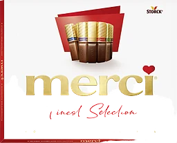 Merci Finest Selection Röd Chokladask