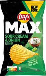 Chips MAX Sourcream & Onion 185g Lays
