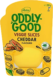  Veggie skivor cheddar 200g Valio Oddlygood