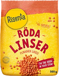 Röda linser 500g Risenta