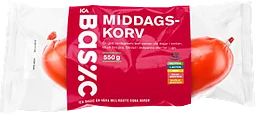 Middagskorv 550g ICA Basic