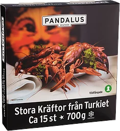 Kräftor 700g 15-p Pandalus