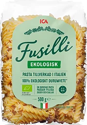 Pasta Fusilli Ekologisk 500g ICA I love eco