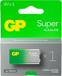 Batteri GP Super Alkaline 9V/6LF22 1st GP