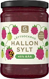 Hallonsylt 45% Bär Lättsockrad