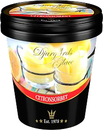 Laktosfri Glass Citronsorbet