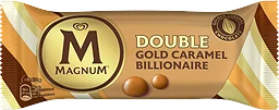 Glasspinne Double gold caramel billionaire 1-p Magnum