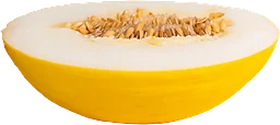 Honungsmelon delad