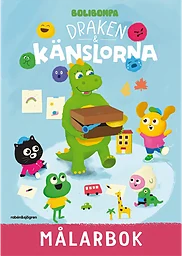 Draken och känslorna målarbok