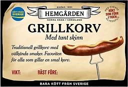 Grillkorv Tunt Skinn 