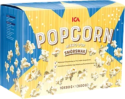 Mikropopcorn smörsmak 10-p ICA