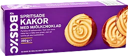 Spritsade kakor med Mjölkchoklad 250g ICA Basic