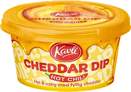 Dip Cheddar Hot Chili 185g Kavli