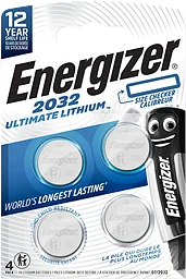 Knappcell CR2032 Ultimate Lithium 4-p