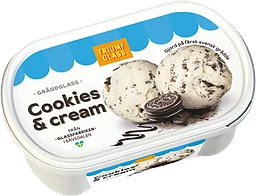Gräddglass Cookies & cream 500ml Triumf Glass