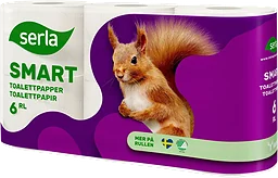 Toalettpapper 6-p Miljömärkt Serla