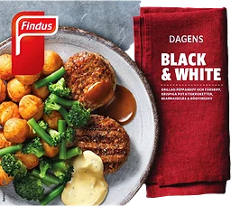Black & white Fryst 380g Findus
