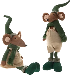 Mus Rut & Rickard 50 cm Festive