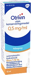 Nässpray Barn 1-12 år 0,5mg/ml 10ml Otrivin