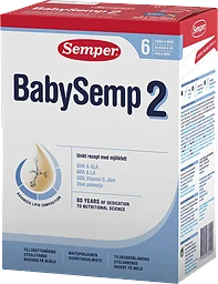 Tillskottsnäring BabySemp 2 Från 6m 800g Semper